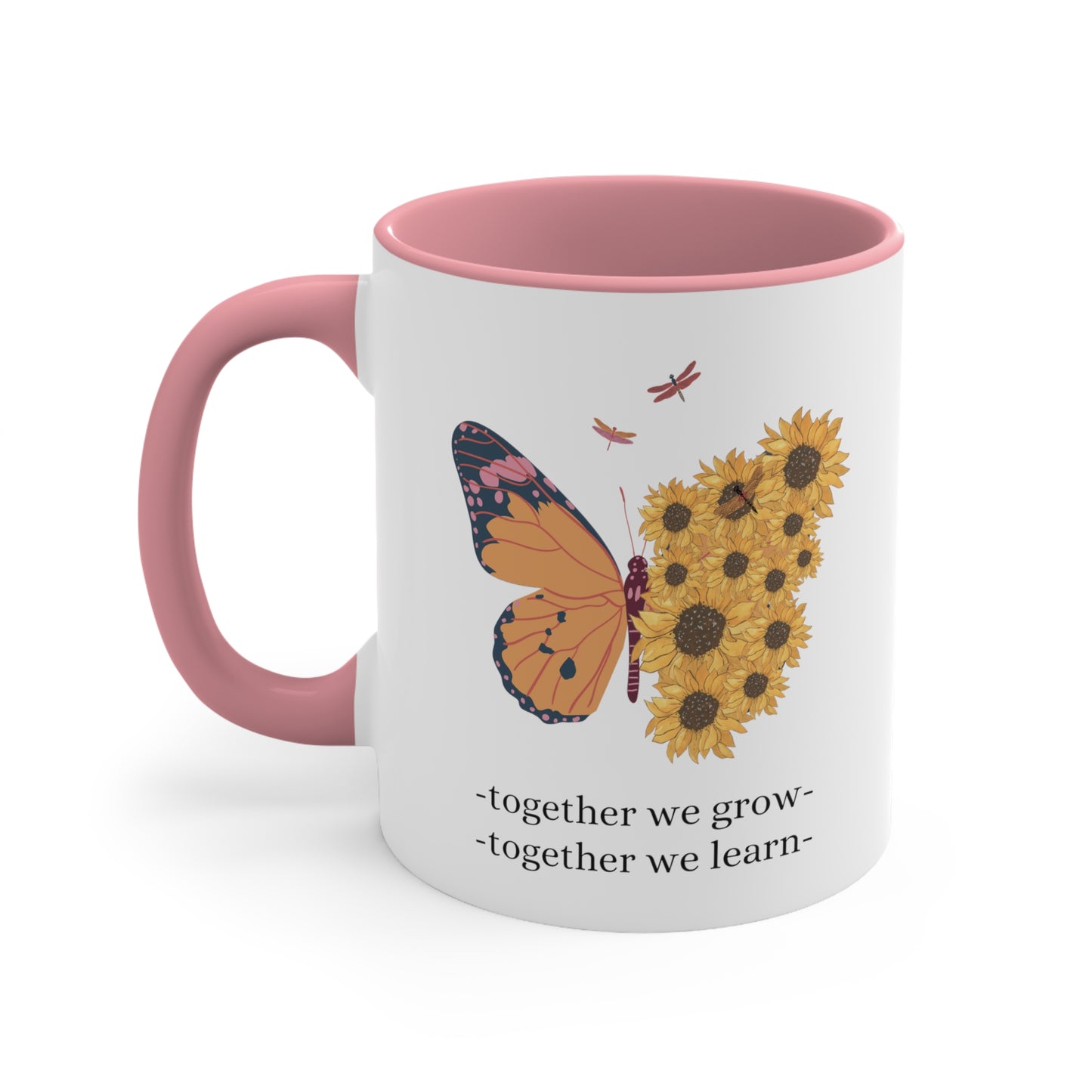 Accent Coffee Mug - Together We Grow, Together We Learn