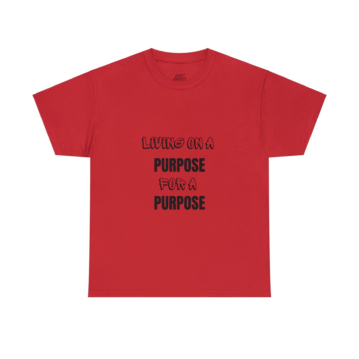 Unisex Heavy Cotton Tee - Living on purpose for a purpose