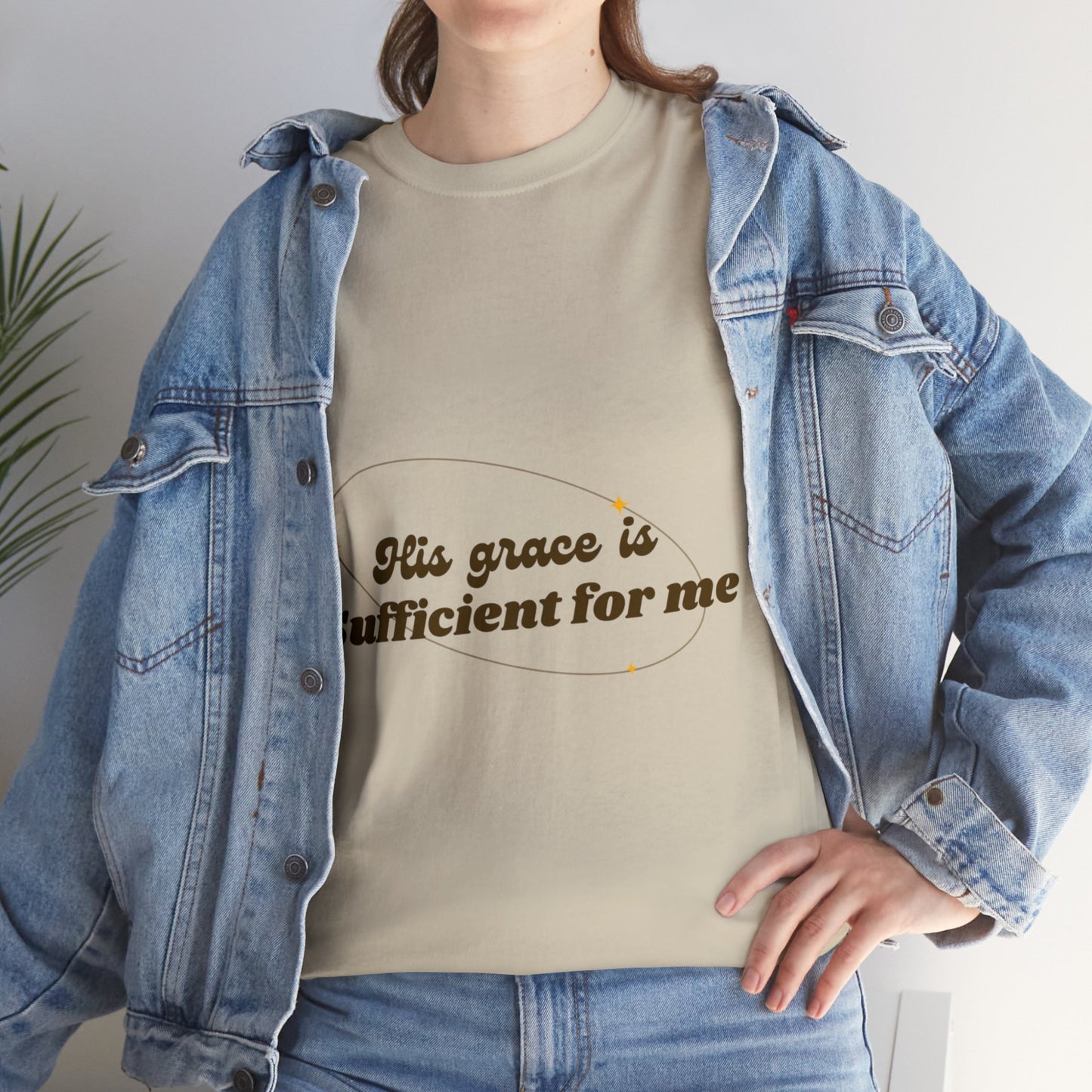 Unisex Heavy Cotton Tee - His grace is sufficient for me