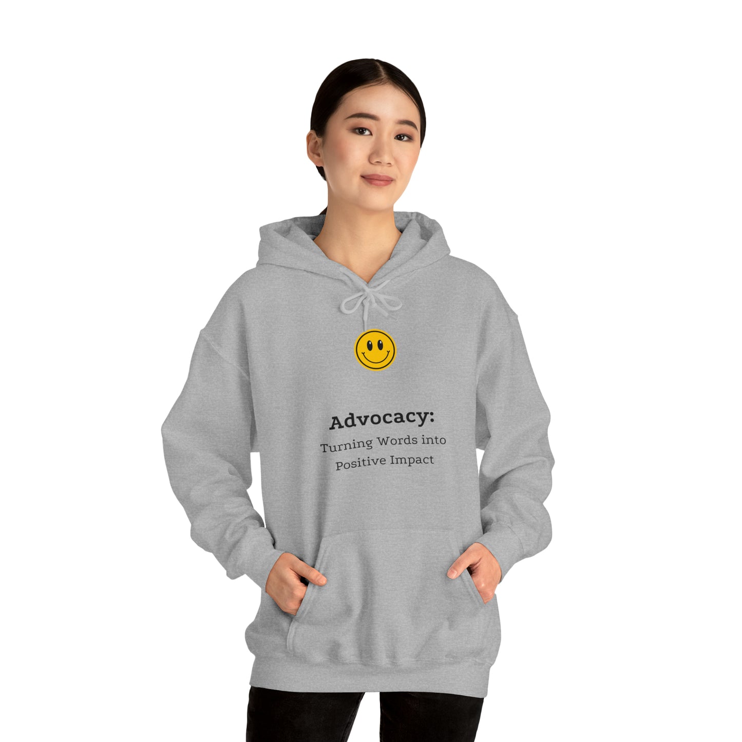 Unisex Hooded Sweatshirt - Advocacy: Turning Words into Positive Impact