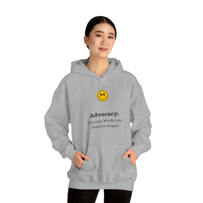 Unisex Hooded Sweatshirt - Advocacy: Turning Words into Positive Impact