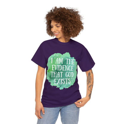 Unisex Heavy Cotton Tee - I am the evidence that God exists