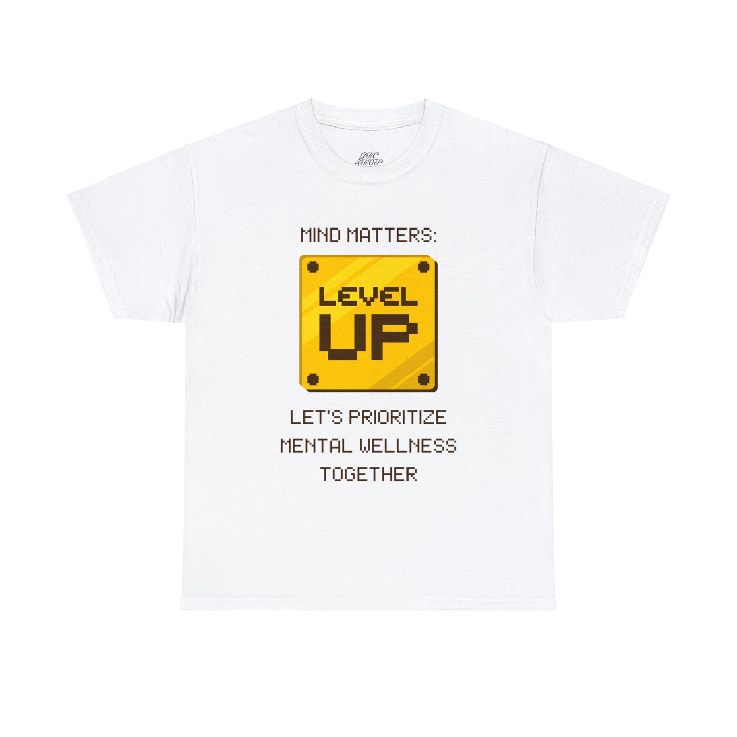 Unisex Heavy Cotton Tee - Mind Matters: Let's Prioritize Mental Wellness Together