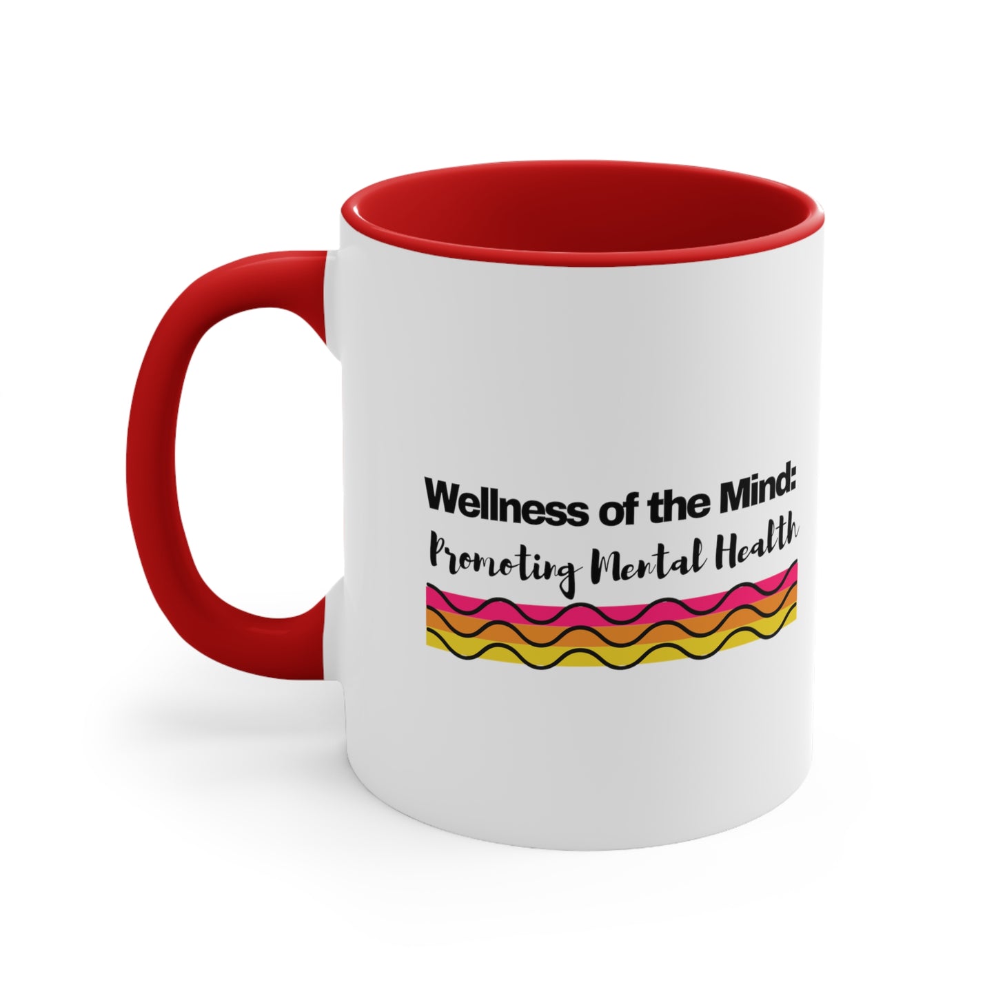 Accent Coffee Mug - Wellness of the Mind: Promoting Mental Health