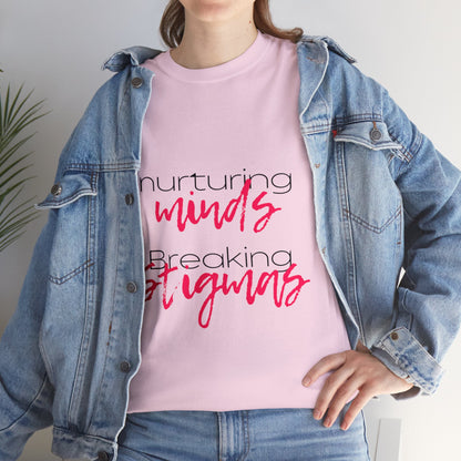 Unisex Heavy Cotton Tee - Nurturing Minds, Breaking Stigmas