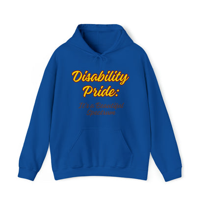 Unisex Hooded Sweatshirt - Disability Pride: It's a Beautiful Spectrum