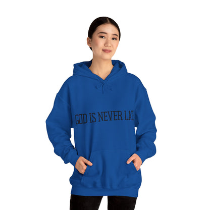 Unisex Hooded Sweatshirt - God is never late