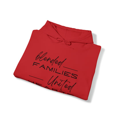 Unisex Hooded Sweatshirt - Blended Families, United Hearts