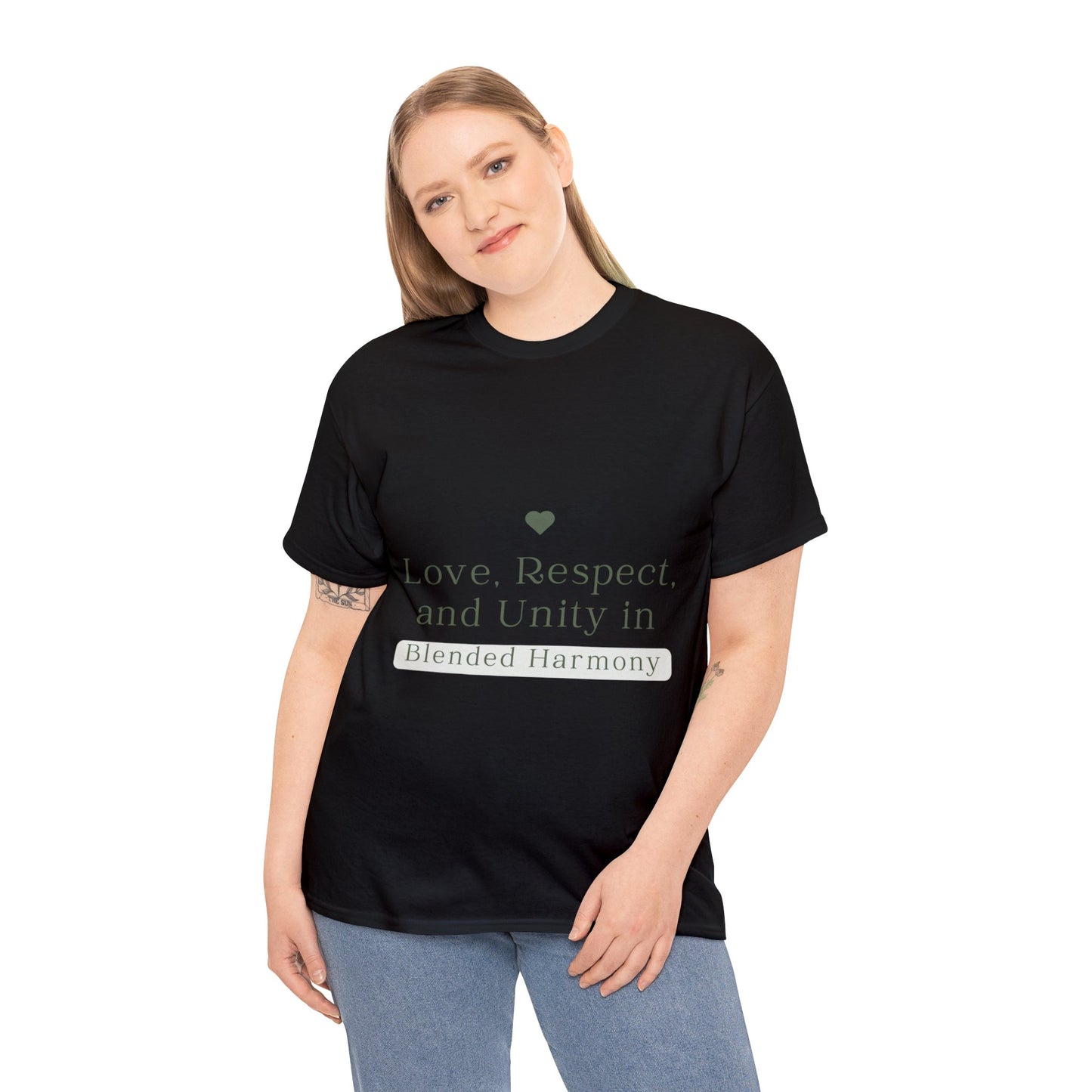 Unisex T-Shirt - Love, Respect, and Unity in Blended Harmony