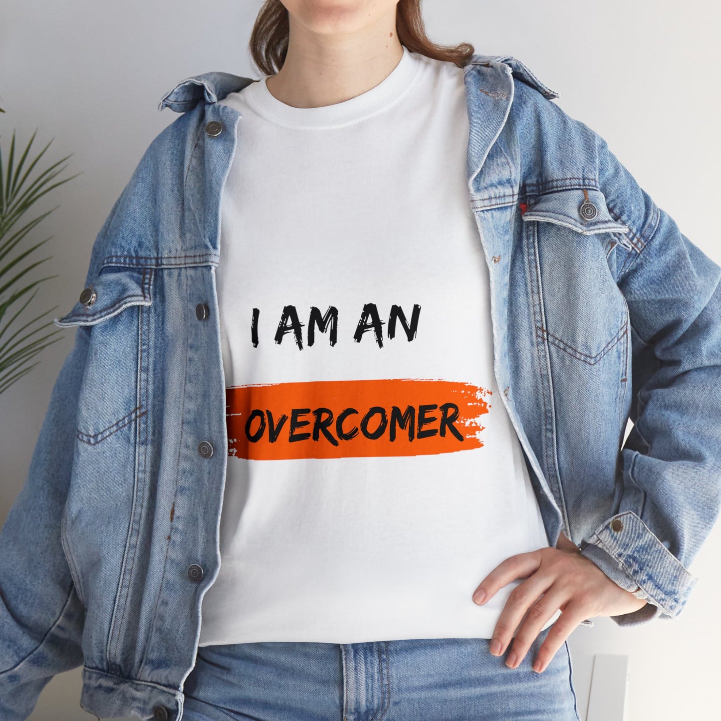 Unisex Heavy Cotton Tee -  I am an overcomer