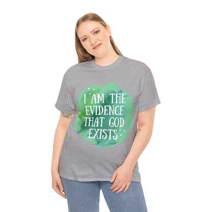 Unisex Heavy Cotton Tee - I am the evidence that God exists