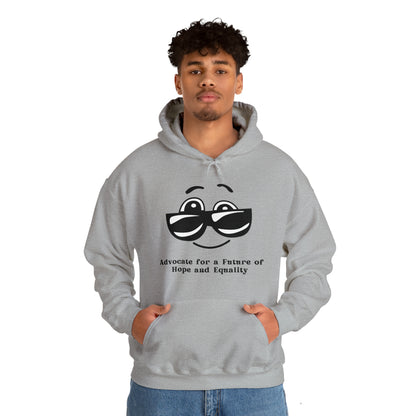 Unisex Hooded Sweatshirt - Advocate for a Future of Hope and Equality