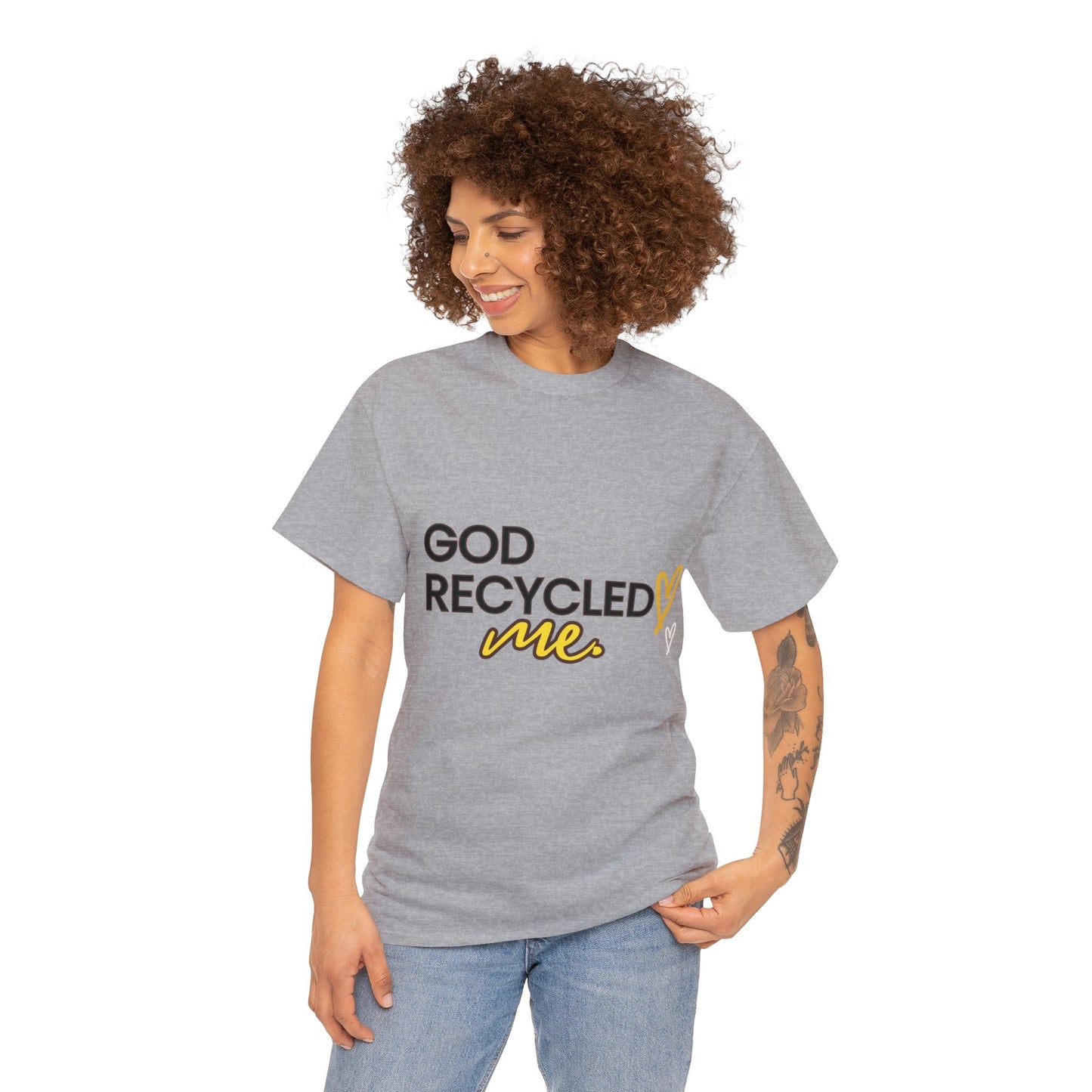 Unisex Heavy Cotton Tee - God recycled me