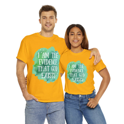 Unisex Heavy Cotton Tee - I am the evidence that God exists