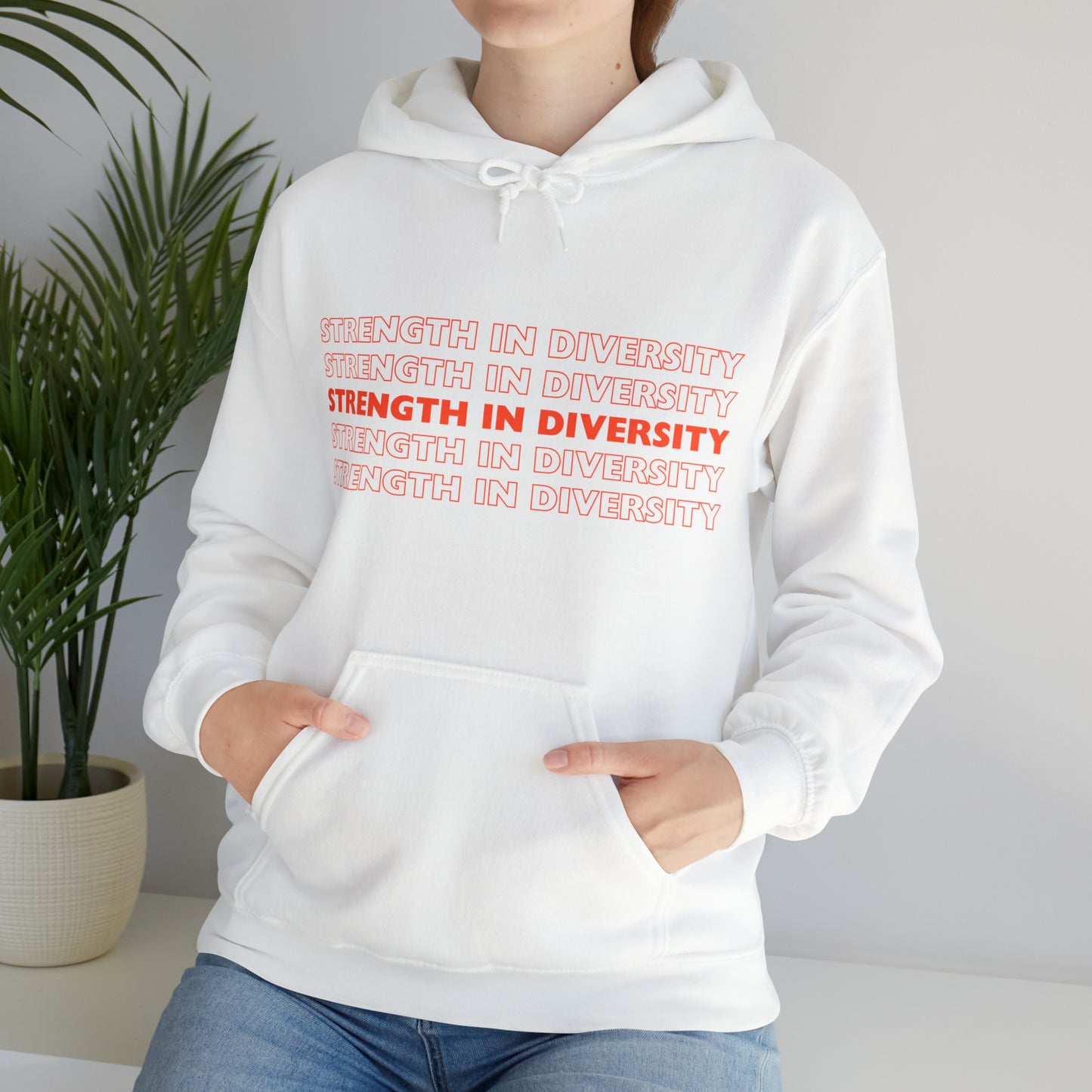 Unisex Hooded Sweatshirt - Strength in Diversity