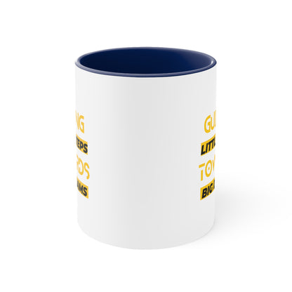 Accent Coffee Mug - Guiding Little Steps Towards Big Dreams