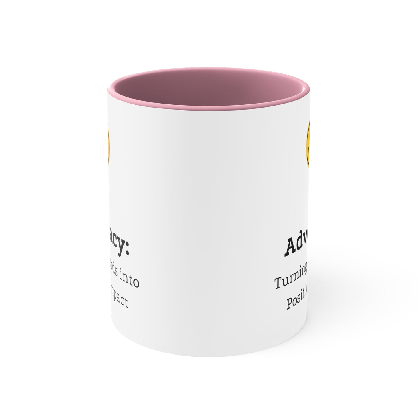 Accent Coffee Mug - Advocacy: Turning Words into Positive Impact