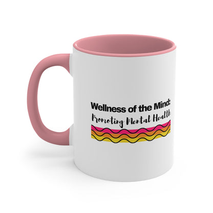 Accent Coffee Mug - Wellness of the Mind: Promoting Mental Health