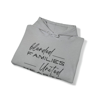 Unisex Hooded Sweatshirt - Blended Families, United Hearts