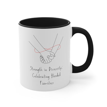 Accent Coffee Mug - Strength in Diversity: Celebrating Blended Families