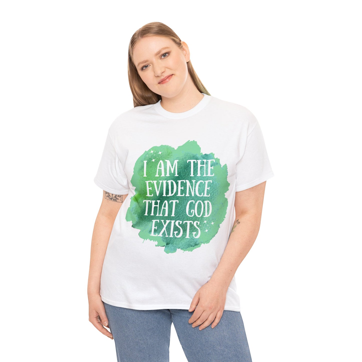 Unisex Heavy Cotton Tee - I am the evidence that God exists