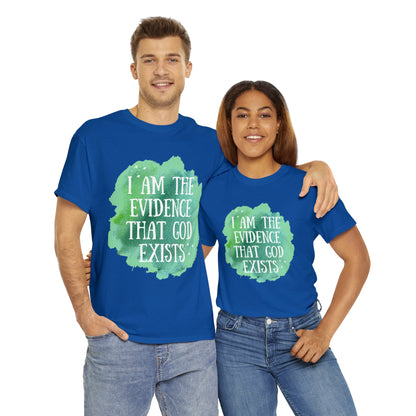 Unisex Heavy Cotton Tee - I am the evidence that God exists