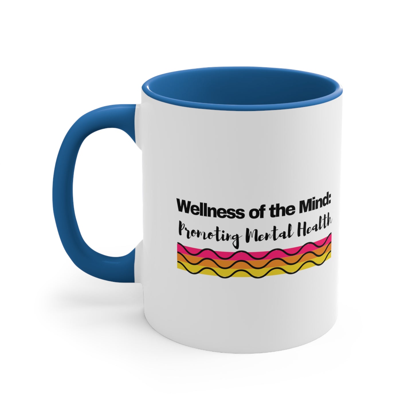 Accent Coffee Mug - Wellness of the Mind: Promoting Mental Health