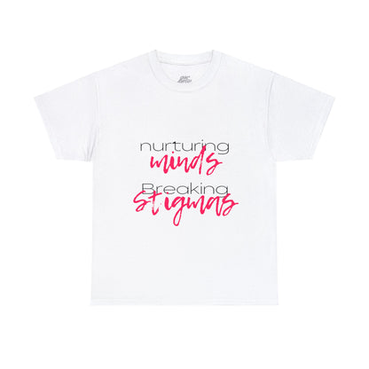 Unisex Heavy Cotton Tee - Nurturing Minds, Breaking Stigmas