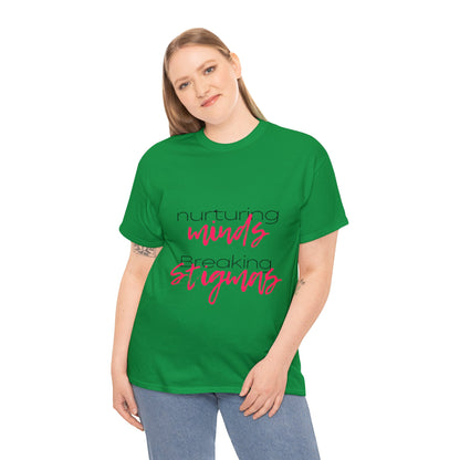 Unisex Heavy Cotton Tee - Nurturing Minds, Breaking Stigmas