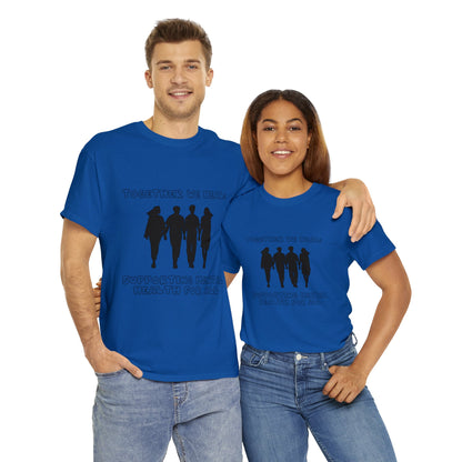 Unisex Heavy Cotton Tee -  Together We Heal: Supporting Mental Health for All