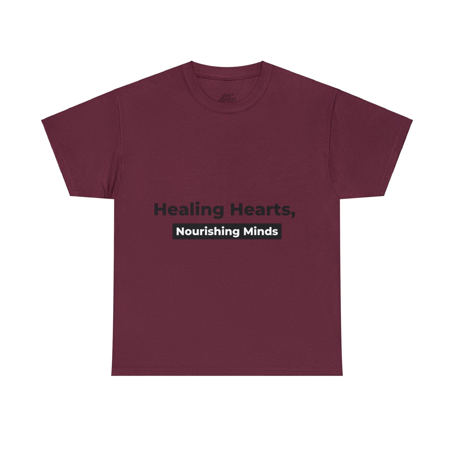 Unisex Heavy Cotton Tee - Healing Hearts, Nourishing Minds