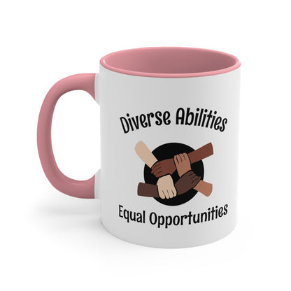 Accent Coffee Mug - Diverse Abilities, Equal Opportunities