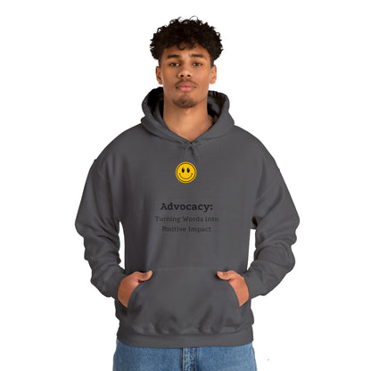 Unisex Hooded Sweatshirt - Advocacy: Turning Words into Positive Impact