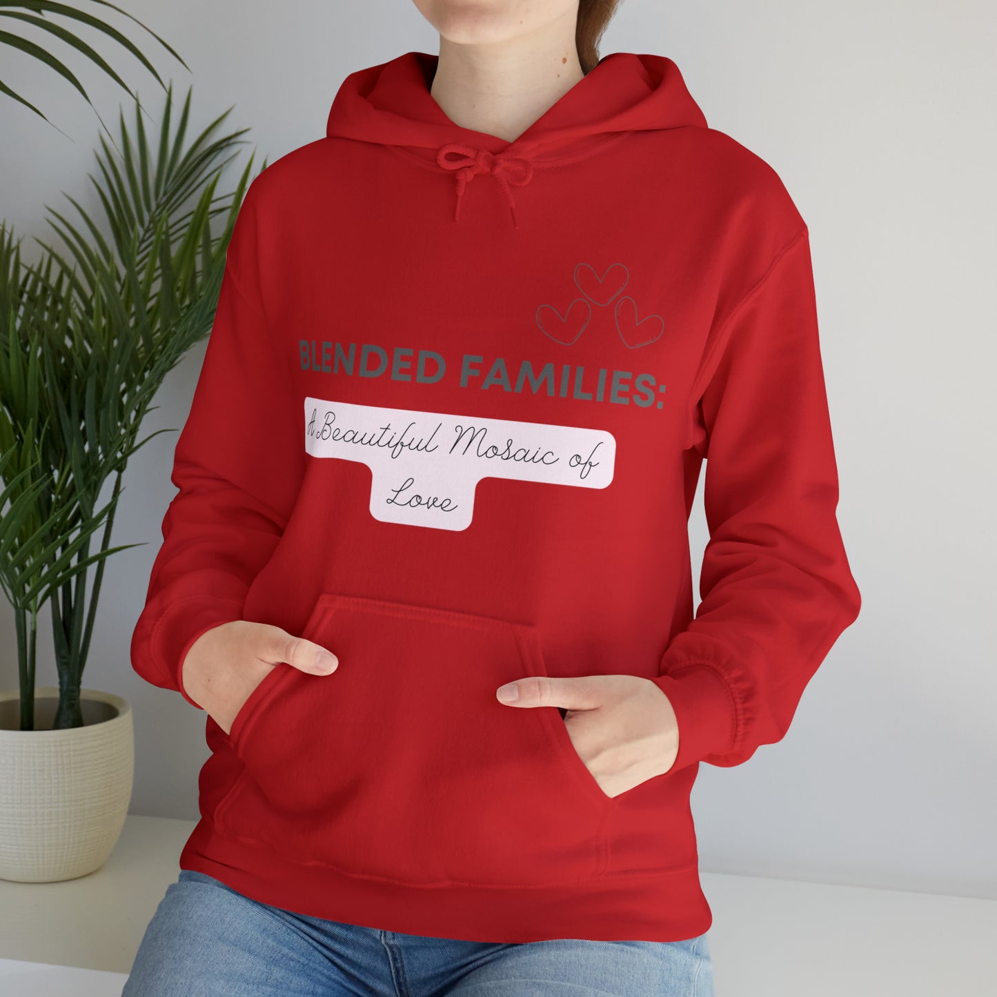 Unisex Hooded Sweatshirt - Blended Families: A Beautiful Mosaic of Love