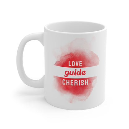 Accent Coffee Mug - Love, Guide, Cherish