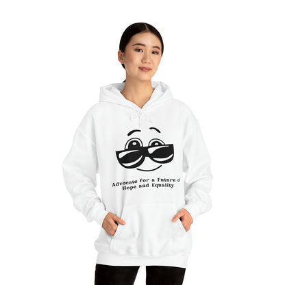 Unisex Hooded Sweatshirt - Advocate for a Future of Hope and Equality