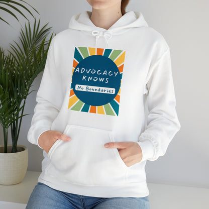 Unisex Hooded Sweatshirt - Advocacy Knows No Boundaries