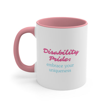 Accent Coffee Mug - Disability Pride: Embrace Your Uniqueness