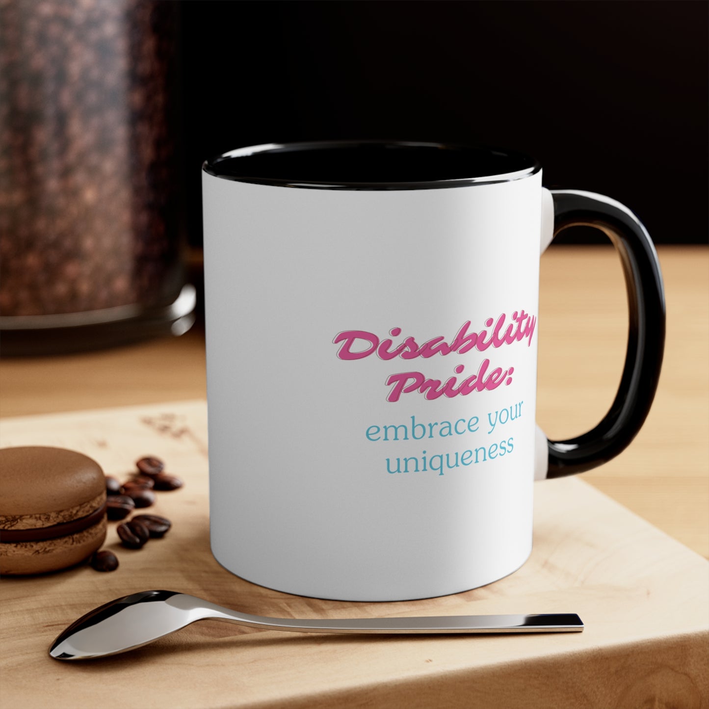 Accent Coffee Mug - Disability Pride: Embrace Your Uniqueness