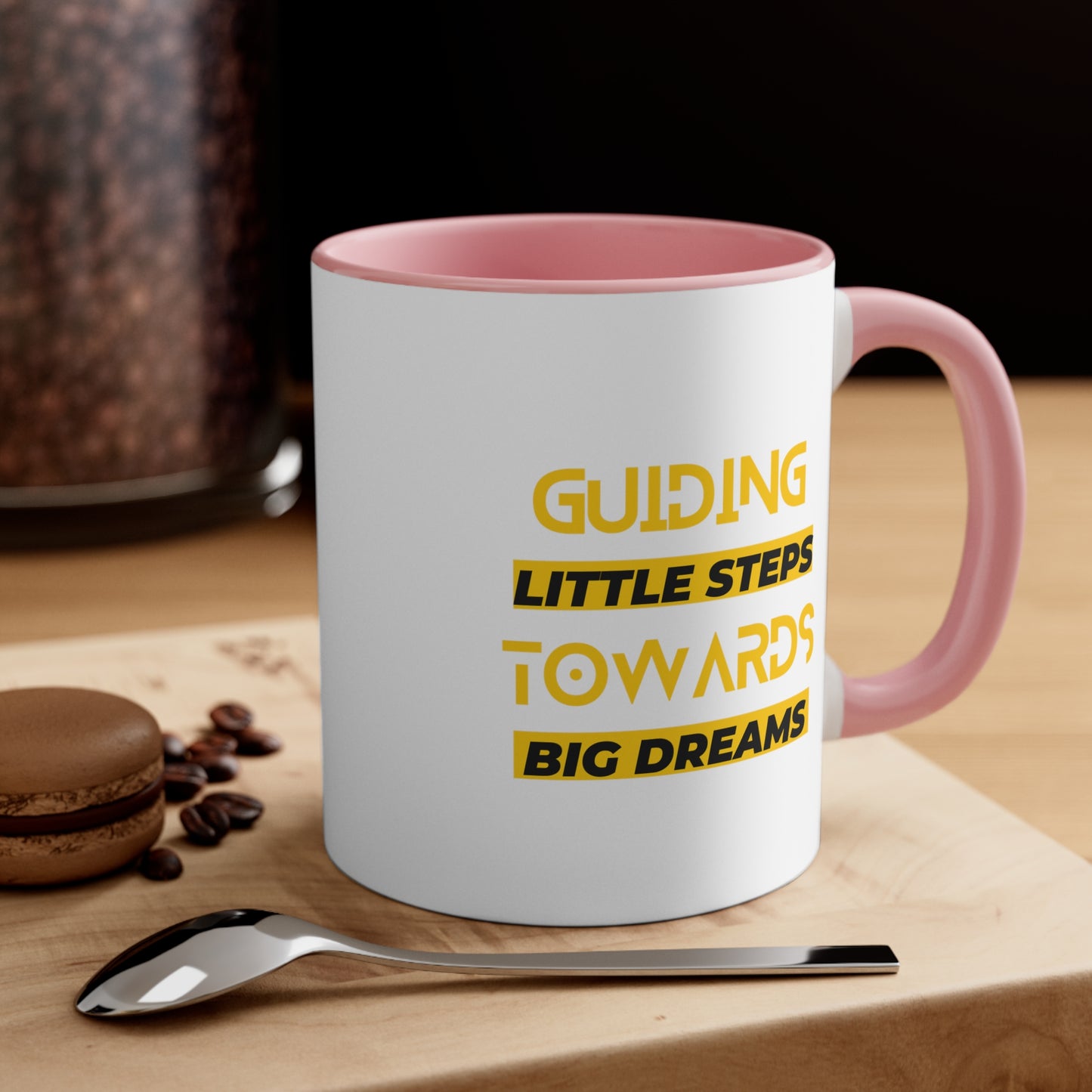 Accent Coffee Mug - Guiding Little Steps Towards Big Dreams