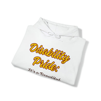 Unisex Hooded Sweatshirt - Disability Pride: It's a Beautiful Spectrum