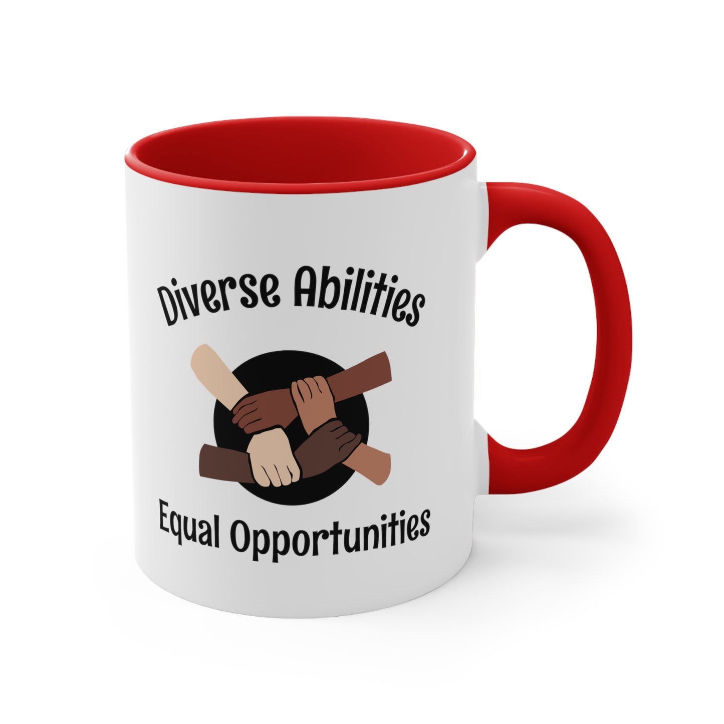 Accent Coffee Mug - Diverse Abilities, Equal Opportunities