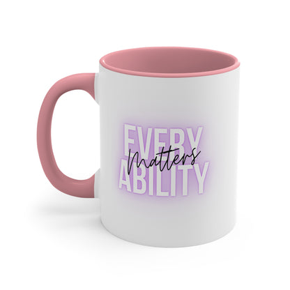 Accent Coffee Mug - Every Ability Matters