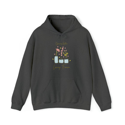 Unisex Hooded Sweatshirt - Growing Together, Loving Forever