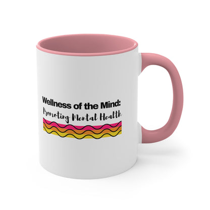 Accent Coffee Mug - Wellness of the Mind: Promoting Mental Health