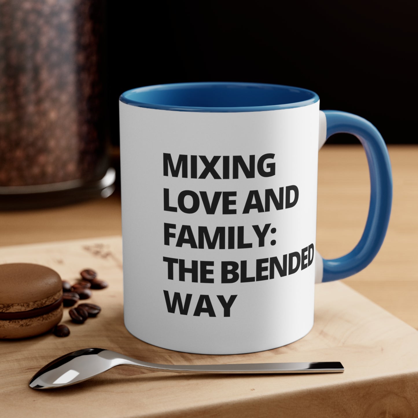 Accent Coffee Mug - Mixing Love and Family: The Blended Way