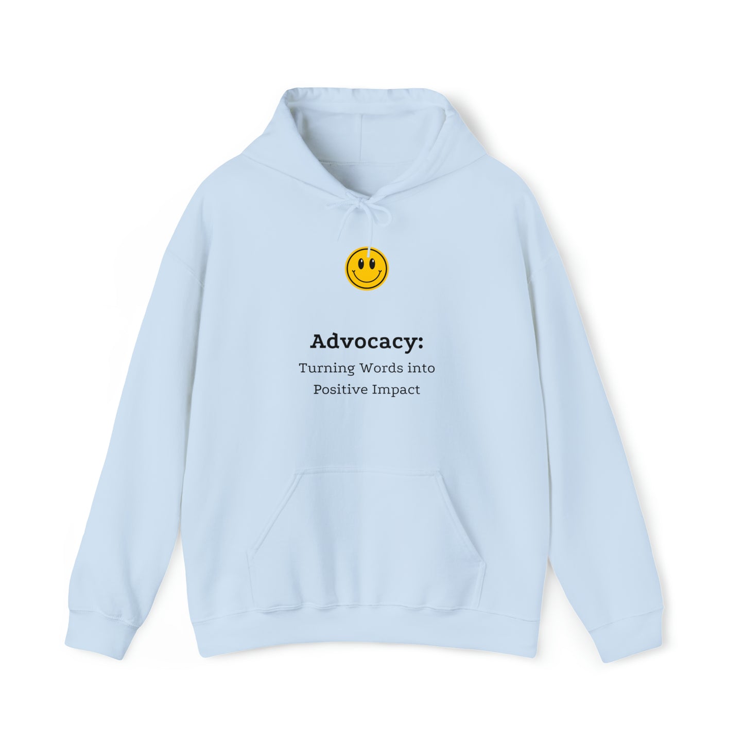 Unisex Hooded Sweatshirt - Advocacy: Turning Words into Positive Impact