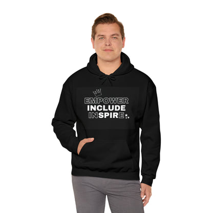 Unisex Hooded Sweatshirt - Empower, Include, Inspire