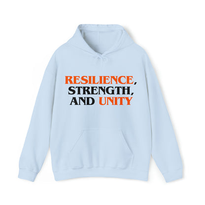 Unisex Hooded Sweatshirt - Resilience, Strength, and Unity