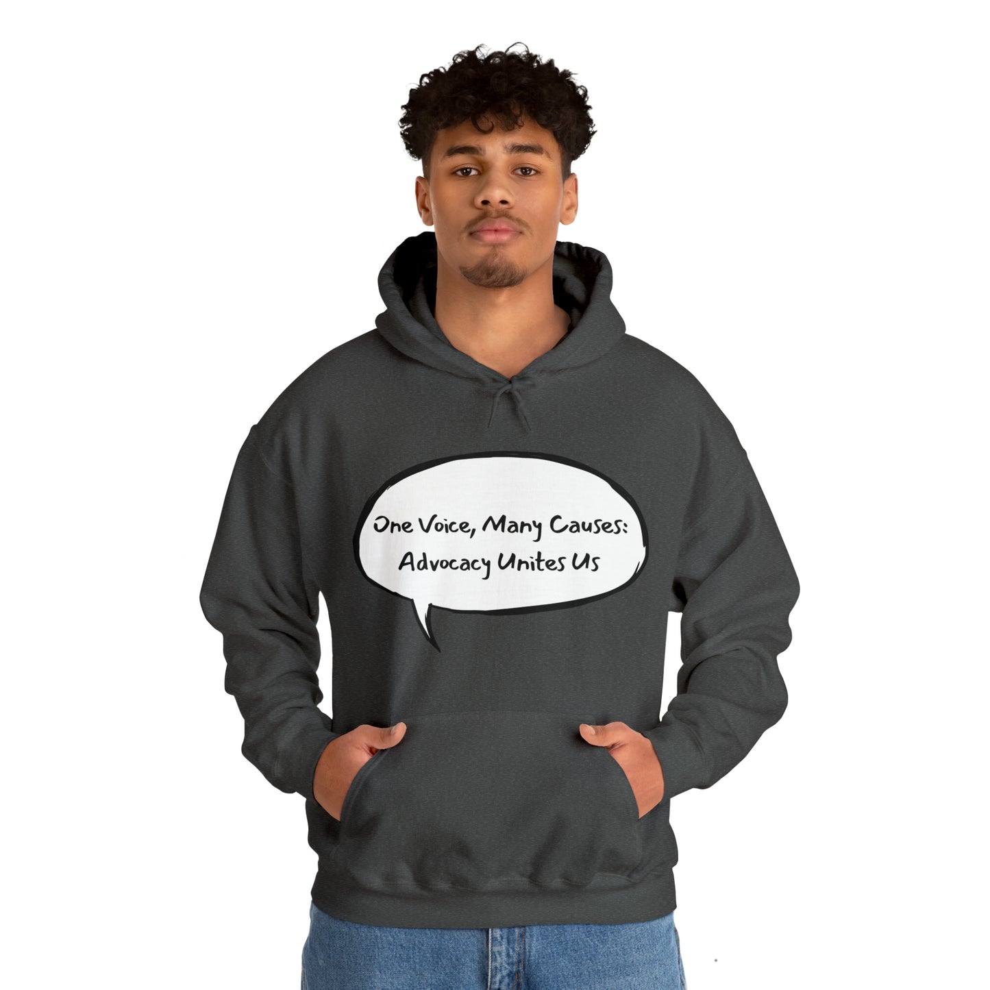 Unisex Hooded Sweatshirt - One Voice, Many Causes: Advocacy Unites Us